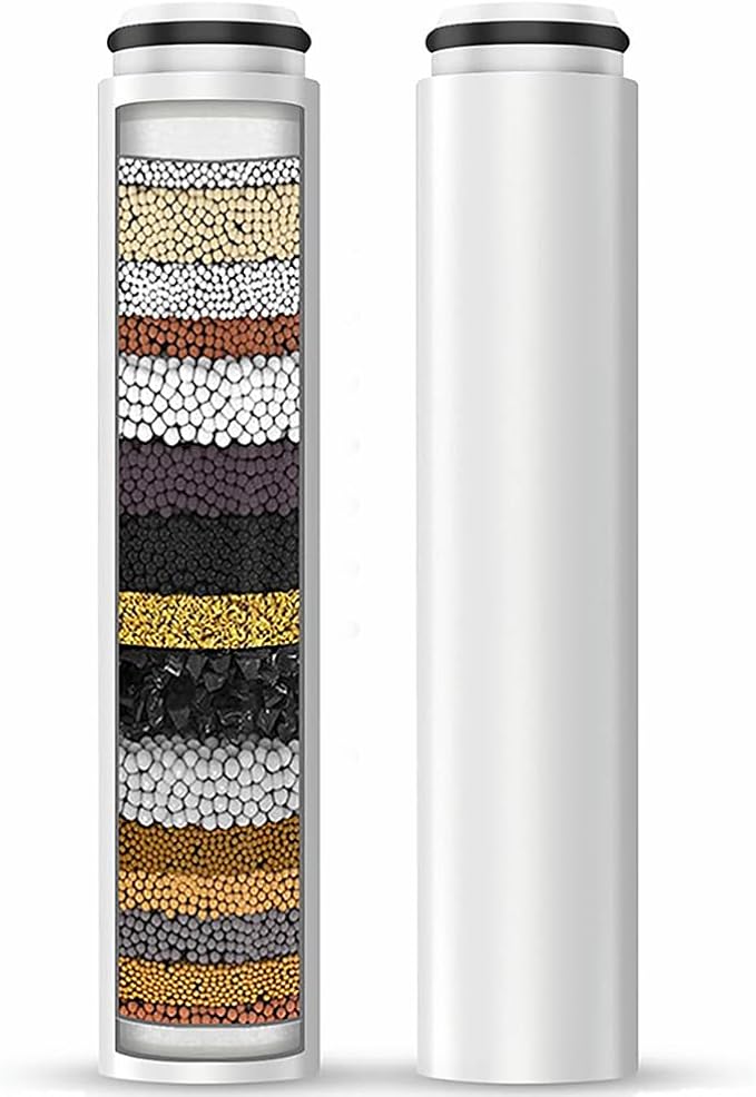 AWO 2 PACK Replacement Shower Head Filter Cartridge Compatible with Cobbe Handheld Showerhead,Multi Stage Shower Filtration Systems for Hard Water Reduces Chlorine,Fluoride and Harmful Substance