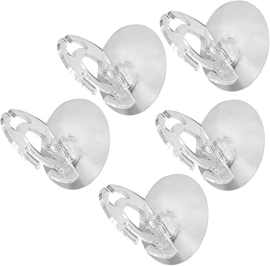 Garneck 5pcs Wall Mounted Toothbrush Organizer Suction Cup Toothbrush Holder Rack for Bathroom Storage Space Saving Dental Rack