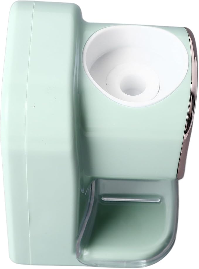 Electric Toothpaste Dispenser, Automatic Toothpaste Squeezer, Wall Mounted with 3 Toothbrush Slots and Holder, Smart Bathroom Accessories Stylish Decor (Green)