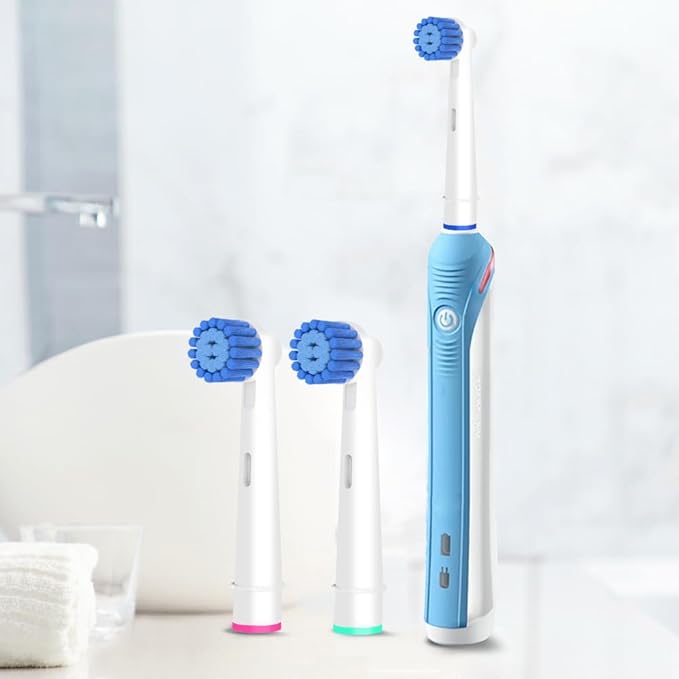 Sensitive Gum Care Brush Heads Compatible with Oral-B Electric Toothbrush, 16 Pcs Professional Toothbrush Heads for Oral B Replacement Heads Refill Pro 500/1000/1500/3000/3757/5000/7000/7500/8000.