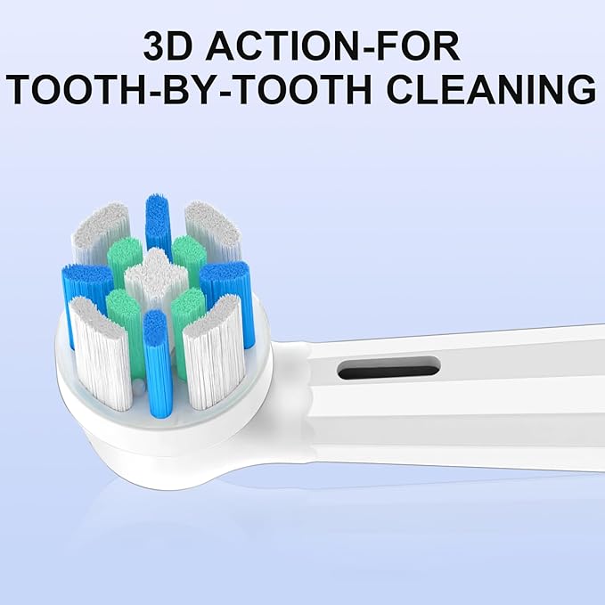 IO Replacement Heads Compatible with Oral B IO 2/3/4/5/6/7/8/9/10/Deep Clean Electric Toothbrushes, Brush Heads Compatible with Oral B IO with Medium Bristles (12 White)