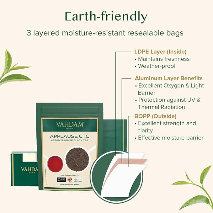 VAHDAM Assam CTC Black Tea Loose Leaf (100+ Cups) | STRONG, BOLD & RICH | 100% PURE | EVERYDAY ASSAM MILK TEA | 9oz