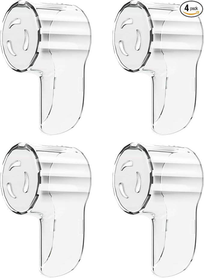 Toothbrush Head Covers for iO Toothbrush Heads,Toothbrush Caps Suitable for Electric Toothbrush Head, iO Brush Head Covers for Travel&Home (4 Pcs, Transparent)