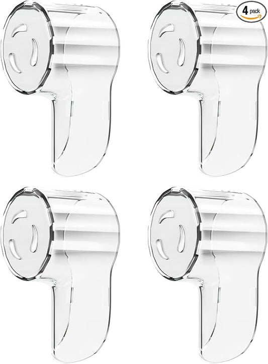 Toothbrush Head Covers for iO Toothbrush Heads,Toothbrush Caps Suitable for Electric Toothbrush Head, iO Brush Head Covers for Travel&Home (4 Pcs, Transparent)