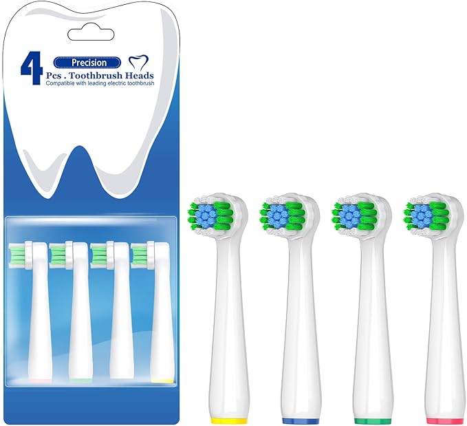 Replacement Toothbrush Heads Compatible with Oral B Braun Pro 1000 Electric Toothbrush Heads, 8 Count Precision Clean Brush Heads Refill Compatible with Oral B Pro 100/500/1000/1500/Genius X