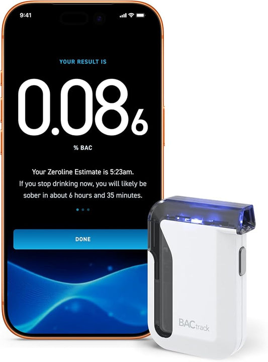 BACtrack Mobile Smartphone Breathalyzer | Professional-Grade Accuracy | Wireless Smartphone Connectivity | Compatible w/ Apple iPhone, Google & Samsung Android Devices | Apple HealthKit Integration