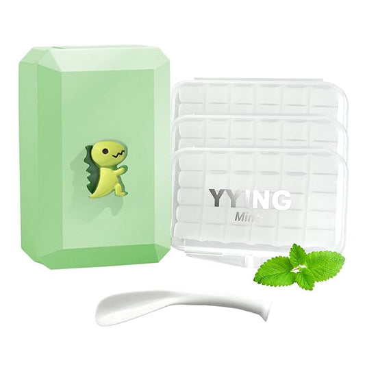 1+3 Pack Orthodontic Wax for Braces Aligners 120 Precut Wax Dots, Braces Wax, Hardcover Box Dental Wax with Mirror for Home Travel Office, Mint Flavored