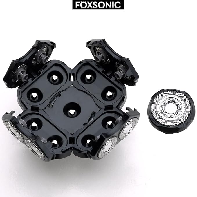 FOXSONIC Upgraded 9 Blade Body Shaver Replacement Heads for Many Brands Electric Razor