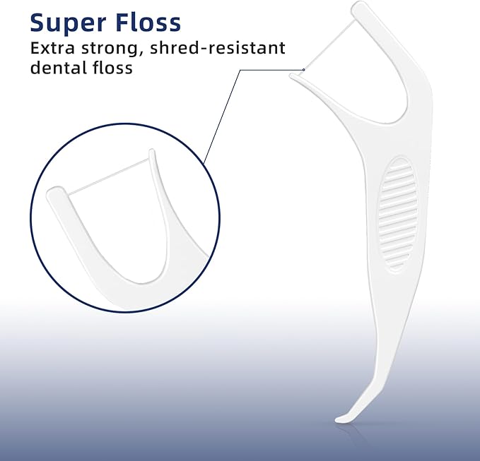RAZOKO Orthodontic Flossers for Braces, Ortho Dental Floss Picks for Adults & Kids, Premium Thin Floss,Designed for Braces, Unflavored 120 Count