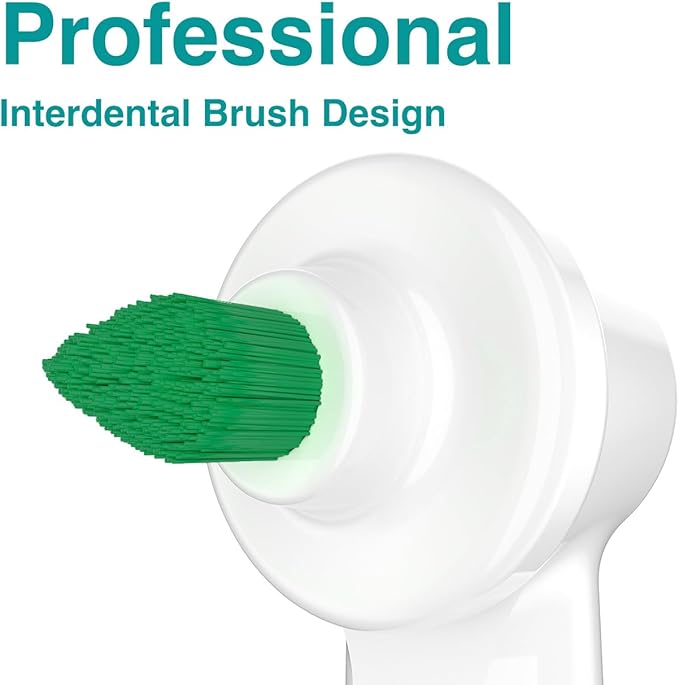 Black Interdental Replacement Brush Heads for Oral-B Electric Toothbrushes (Except The iO Series), 2-Pack, Ideal for Braces, Between Teeth, and Back Teeth Cleaning (2)