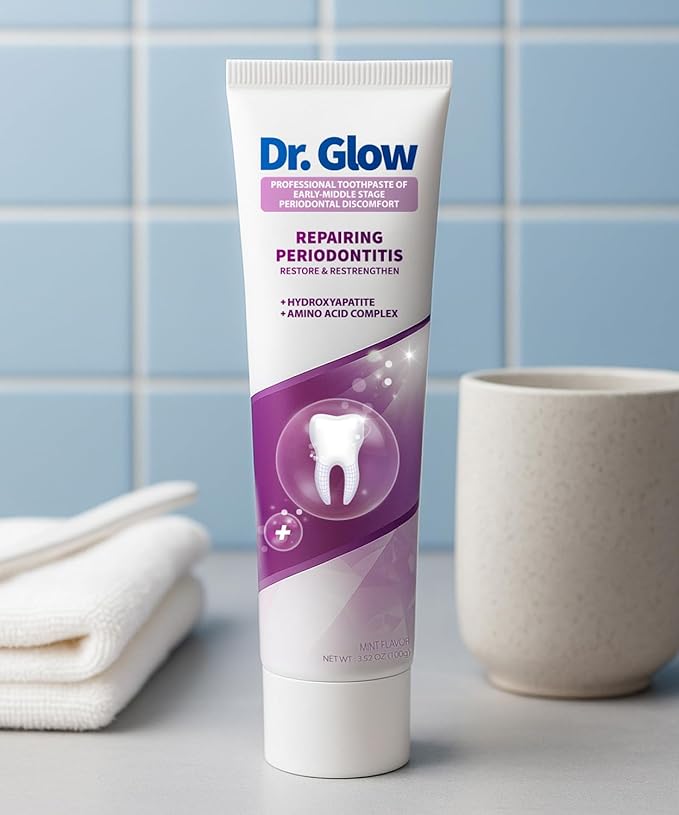 Gum Disease Treatment Toothpaste for Early & Mid Periodontitis, Gingivitis Treatment Gum Repair for Receding Gums, Periodontal Disease Treatment Hydroxyapatite Toothpaste Fluoride Free 3.52OZ