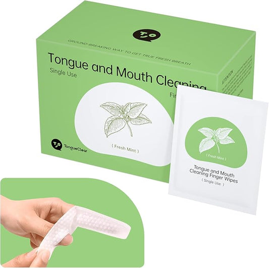 Disposable Finger Toothbrush for Adults, 60pcs, Oral Brush ups for Teeth Cleaning, Gum Cleanning, Finger Teeth Wipes, Oral mucosa Cleaner, Mint Flavor