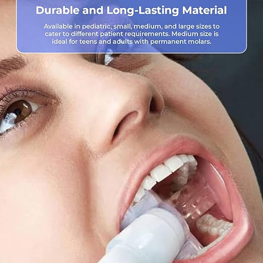 DryShield Isolite Style Mouthpieces - Medium Size (Box of 4) Autoclavable Reusable Ideal for Teens & Adults with Permanent Molars