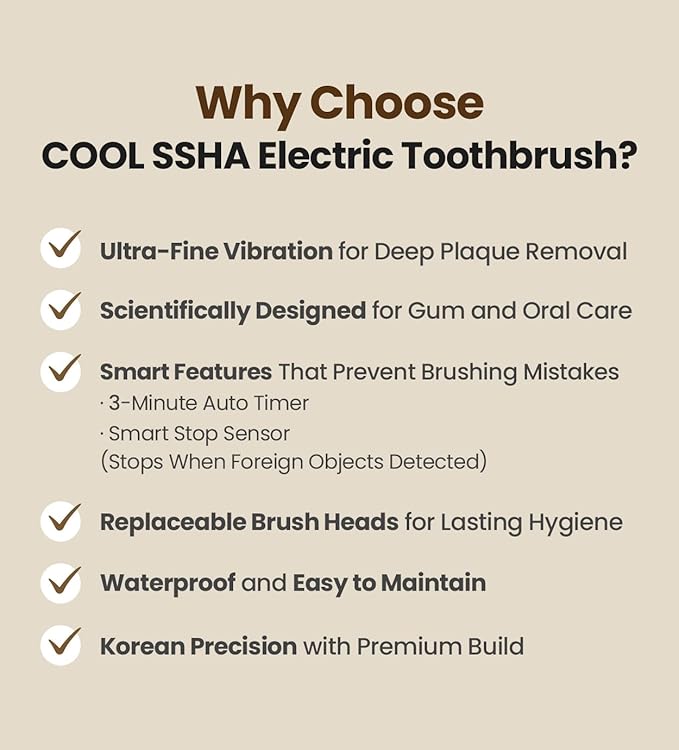 Made in Korea Toothbrush with Dual-Action Brush Heads – Deep Cleaning for Teeth and Gums (2Head_White)