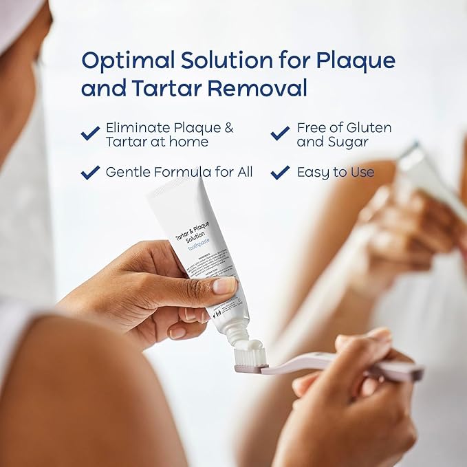 Plaque & Tartar Remover Toothpaste for Teeth: Removes Plaque & Controls Tartar Build-up - Long-Lasting Fresh Breath, Deep Cleansing & Gum-Friendly Formula (Wintergreen)