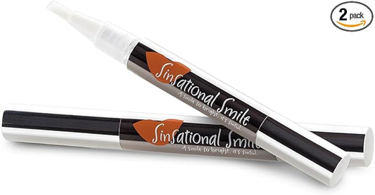 Teeth Whitening Pen, Up to 120 Treatments - Safe, Fast, Simple, Effective, Removes Stains, No Sensitivity, Enamel Safe, for Sensitive Teeth & Gums, 2-Pack