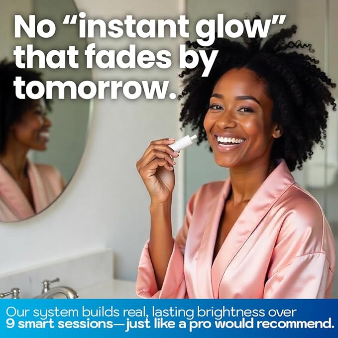 Emerawhite Teeth Whitening Kit - Personalized 9-Day Tooth Whitener - Professional Snow Whitening for Radiant Smiles | Enamel Safe