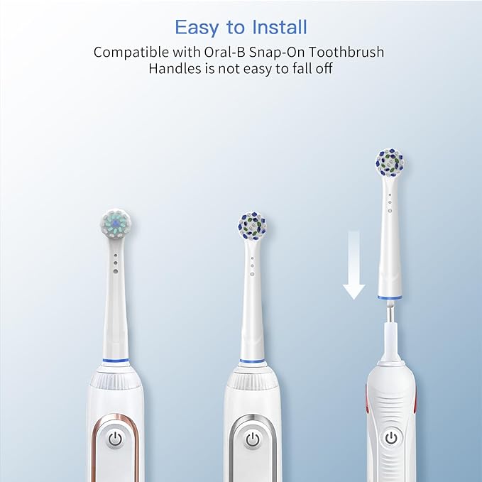 Replacement Toothbrush Heads for Oral B Braun, 8 Pack Professional Electric Toothbrush Heads, Precision Clean Brush Heads Refill Compatible with Oral-B 7000/Pro 1000/9600/ 5000/3000/8000 (8pack)