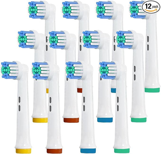 12 Pack Replacement Toothbrush Heads for Oral B Braun,Soft Precision Electric Toothbrush Heads,Deep and Precise Cleaning for Most Oral B Replacement Heads Refills
