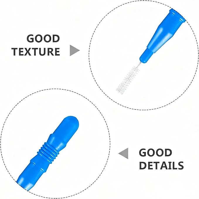 HOMSFOU 50 Pcs Care Tool Interdental Tooth Floss: Plastic Tooth Floss Toothpick 2. 5mm, Dental Head for Daily Oral Hygiene, Teeth Cleaning Tool & Oral Care Accessories for Home & Travel, Blue
