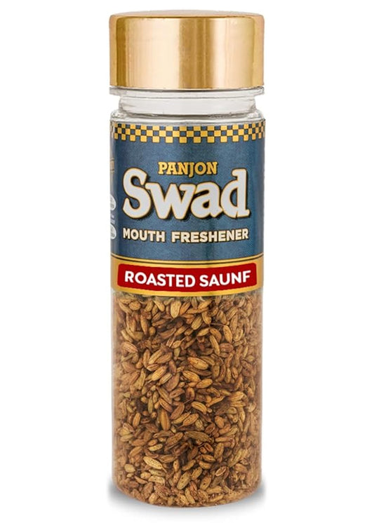 Panjon Swad Roasted Saunf Mukhwas Mouth Freshener 1 Bottle, 100g