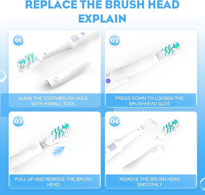 4/8/16 Pcs Electric Toothbrush Replacement Heads Sensitive Dual Clean Rotating Sets Fit for Braun Oral B Cross Action Power 4732 3733 4734 (16)
