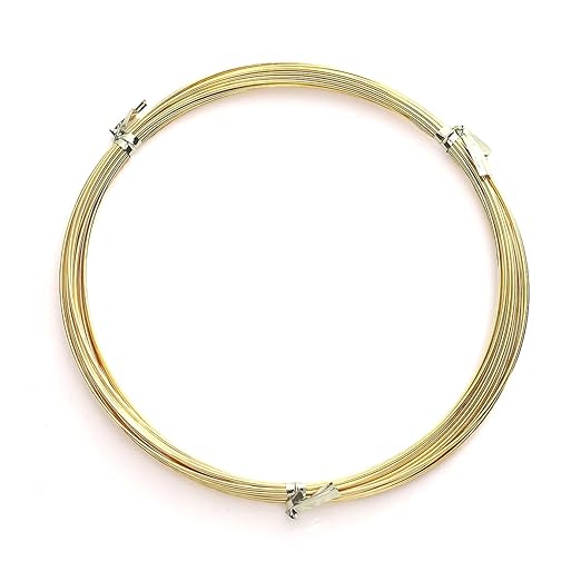 14K Gold Plated Wire 0.8mm 5 Meters Bead Cord for Bracelet Necklace Charm Beading Jewelry Making Findings