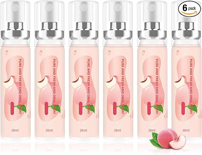 6PCS Oral Breath Spray, Fruit Flavor Mouth Spray Breath Freshener Oral Care, Portable Long Lasting Refreshing Mouth Spray