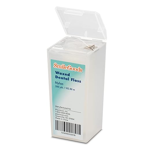 SmileGoods Waxed Dental Floss, 200 Yard, Unflavored