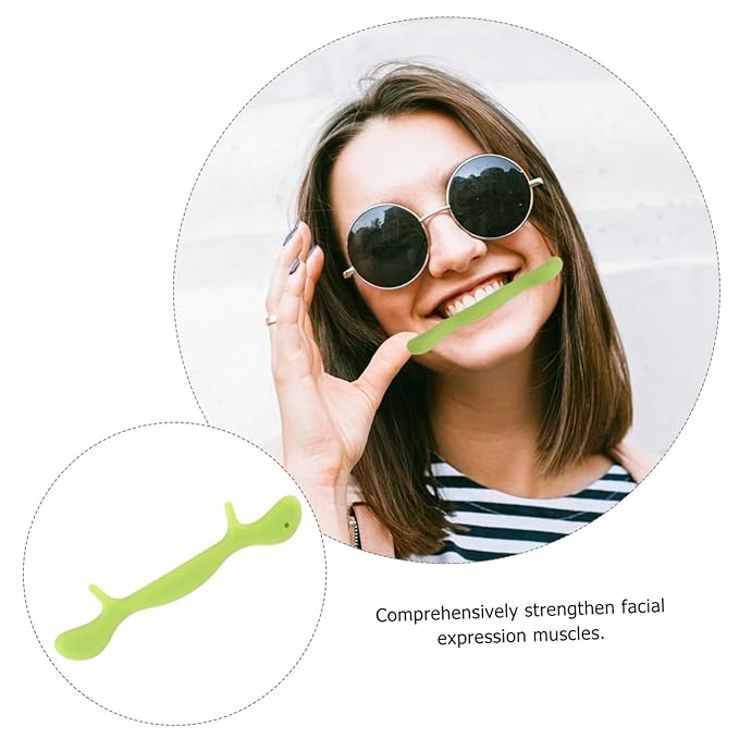 FRCOLOR 3pcs Smile Trainer Silicone Mouth Muscle Tightener for Ergonomic Face Exerciser for Speech and Stutter Safe for -term Use