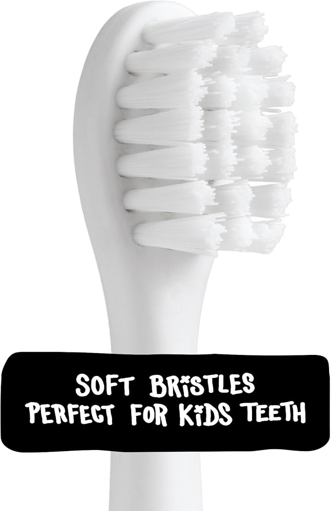 Made By Dentists Kids Electric Toothbrush Replacement Heads – 6 Heads (2x3) - Soft Bristles Brush Head for Gentle Care, 18 Months Supply