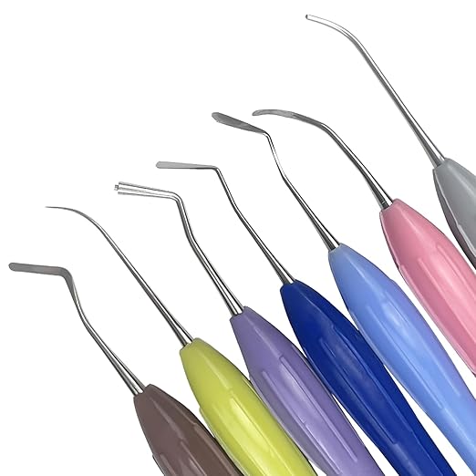 Dental Composite Resin Filling Spatula, YOUYA DENTAL 1PC Resin Filled Restorative Instrument Filler Silicone Handle Spatula Aesthetic Restoration Resin Filler Dentist Tools Dentistry Tools Non-Slip
