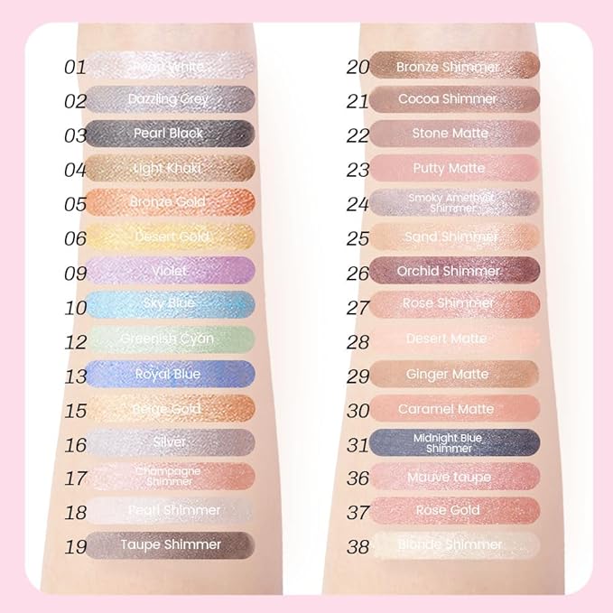 2-in-1 Cream Eyeshadow & Highlighter Stick, Waterproof Sky Blue Shimmer Eye Shadow Pencil for Women, Long-Lasting Pigmented Makeup, sombras para ojos 08