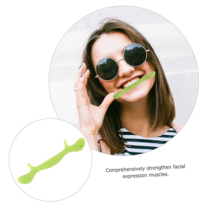 FRCOLOR 3pcs Smile Practice Tool Silicone Speech Stutter Straighteners Trainer for Facial Muscle Toning and Lip Exercising Ergonomic Design for Youthful Appearance for Daily Use