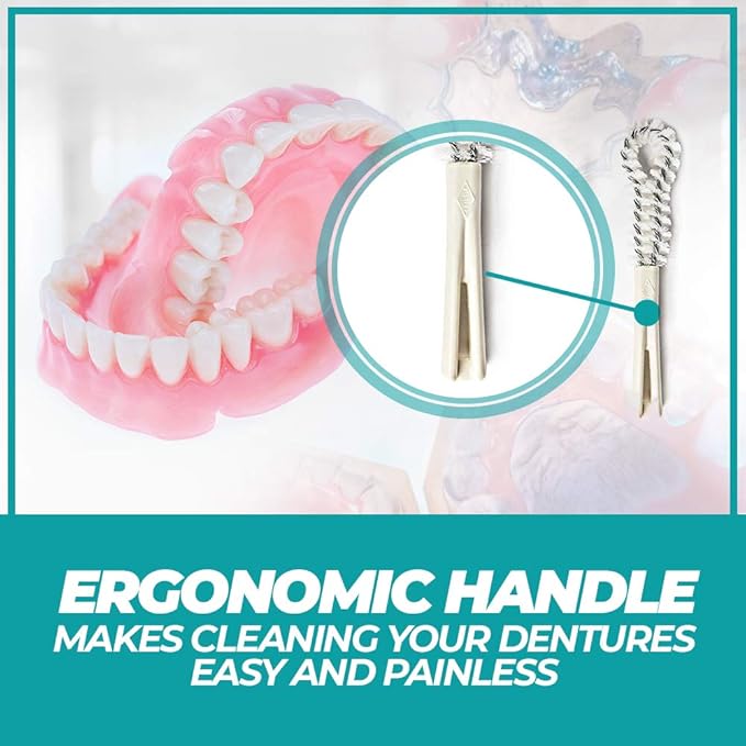 Fuller Brush Dental Plate Brush - Soft Hygienic Denture Cleaner - Small & Flexible Cleaning Tool for Dentures & Plates - Oral Hygiene for Men & Women (Pack of 1)