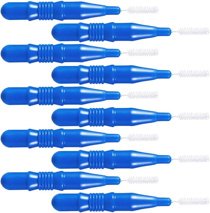 HOMSFOU 50 Pcs Care Tool Interdental Tooth Floss: Plastic Tooth Floss Toothpick 2. 5mm, Dental Head for Daily Oral Hygiene, Teeth Cleaning Tool & Oral Care Accessories for Home & Travel, Blue