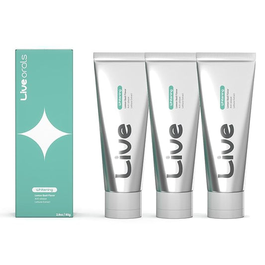 Whitening Toothpaste 80g x 3 – Fluoride-Free, Nano Hydroxyapatite & Hydrogen Peroxide, Sensitive Teeth, Enamel Strengthening, Natural Mint Gel