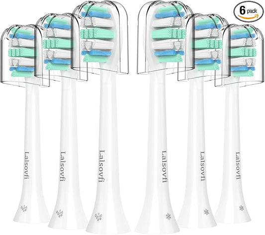 Replacement Toothbrush Heads for Philips Sonicare Replacement Heads, Electric Replacement Brush Head Compatible with Phillips Sonicare Electric Toothbrushes C2 4100, 6 PCS