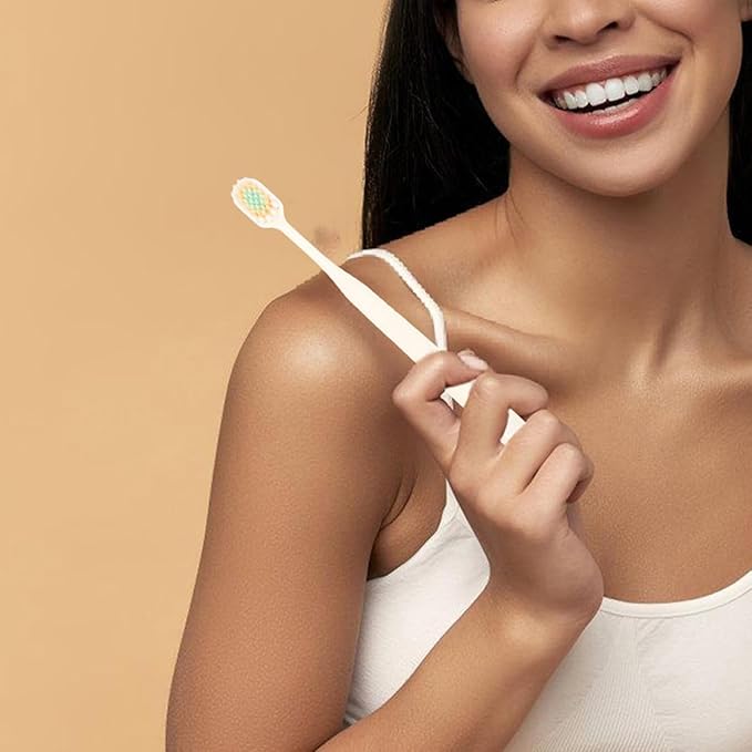 Soft Bristle Toothbrushes Wide Thin Head 9pcs Manual Toothbrushes for Home Use Gum Care Adult Oral Hygiene