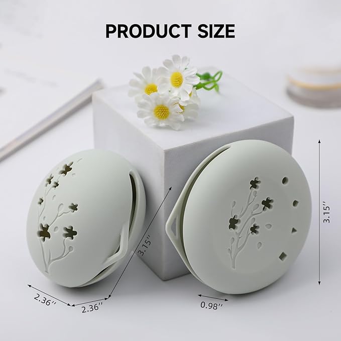 2 Pcs Makeup Sponge Holder,Beauty Blender Case, Powder Puff case, Beauty Blender Holder for Travel(Pink)