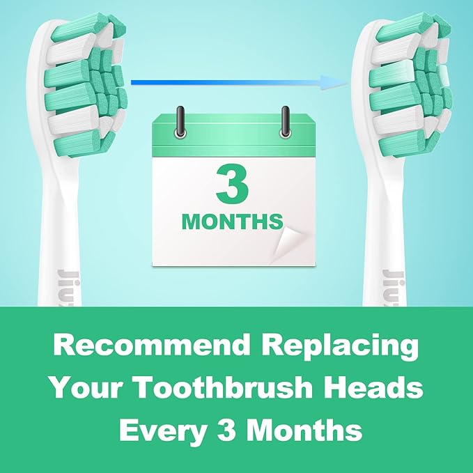 Replacement Toothbrush Heads Compatible with Philips Sonicare C2 Plaque Control Protective Clean 4100 5100 6100 Electric Toothbrush, 8-Pack Sonic Brush Heads