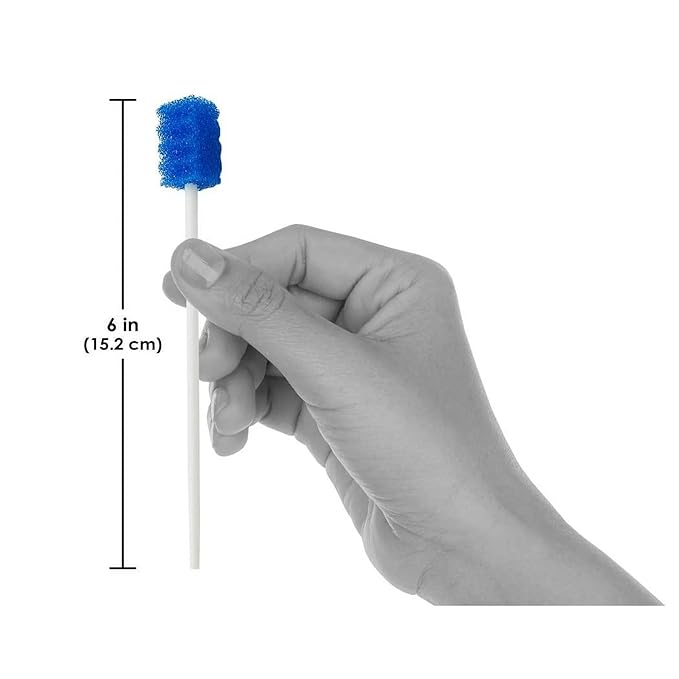 Oral Swabs - Disposable Sponge Swabs for Effective Mouth Cleaning - Individually Wrapped Toothettes for Seniors - Ideal for Gentle and Effective Oral Care - 250 Count Box