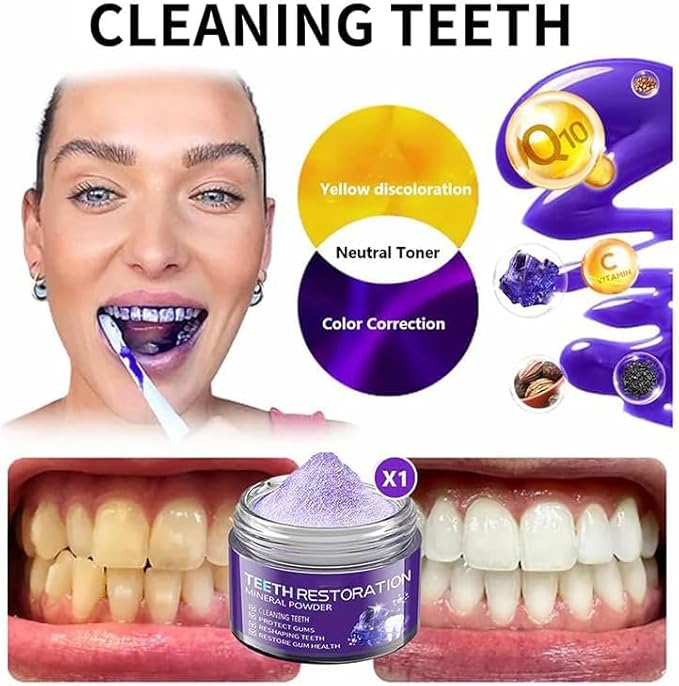 Teeth Restoration Mineral Powder, Mineral Tooth Powder,Professional Oral Care,Protect Teeth and Gums and Solve Oral Problems (3)