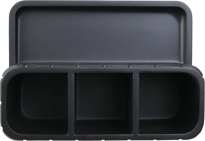 Luxurious Bathroom Vanity Organizer Premium 3 Compartment Storage for Makeup, Toothbrushes, Skincare Essentials Durable, Water Resistant Stylish