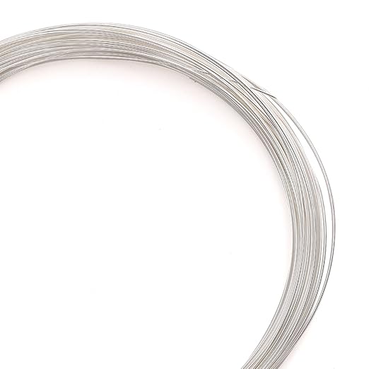 Silver Plated Wire 0.5mm 10 Meters Bead Cord for Bracelet Necklace Charm Beading Jewelry Making Findings