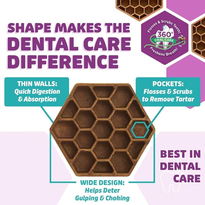 Longevity15 C15:0 Dog Health Supplement (30-Day Supply) & Yummy Combs Dog Dental Treats (8oz Bag) for Large Dogs – C15:0 Fatty Acid for Daily Wellness, Food Topper – VOHC Approved Oral Care Treat