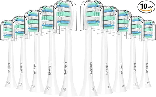 Replacement Toothbrush Heads for Philips Sonicare Replacement Heads, Electric Replacement Brush Head Compatible with Phillips Sonicare Electric Toothbrushes C2 4100, 10 PCS