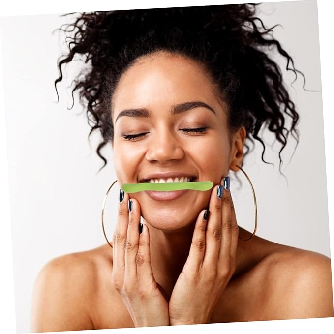 FRCOLOR 2pcs Smile Trainer Silicone Facial Exerciser for Mouth and Lips Shaper and Muscle Trainer for Cheeks Chin and Facial Wrinkles Easy Use Oral Stutter Tool