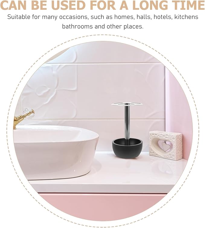 Stainless Steel Toothbrush Holder Stand with Drainage for Bathroom Organizer Material Independent Toothbrush Slots to Keep Dry and Sanitary Suitable for Home and Hotel Use