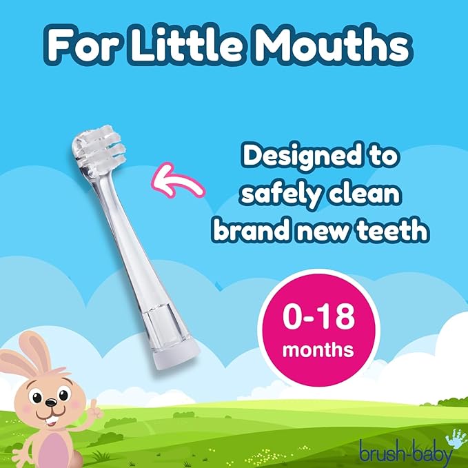 Brush-Baby BabySonic Replacement Heads (0-18 Month (Pack of 2))